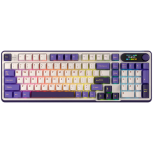 ROYAL KLUDGE RK-S98 Blackberry Mousse Механична Геймърска Клавиатура с Chartreuse Суичове