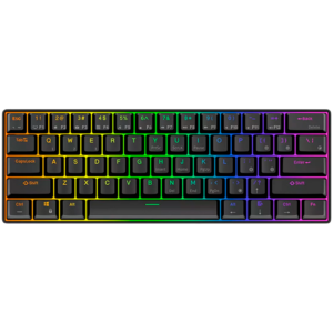 ROYAL KLUDGE RK61 Черна Геймърска Механична Клавиатура с Red суичове