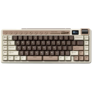 ROYAL KLUDGE RK M70 Mocha Grey Механична Геймърска Клавиатура с Cream суичове