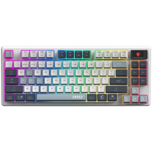 MSI FORGE GK600 TKL WIRELESS SKY - Безжична механична геймърска клавиатура