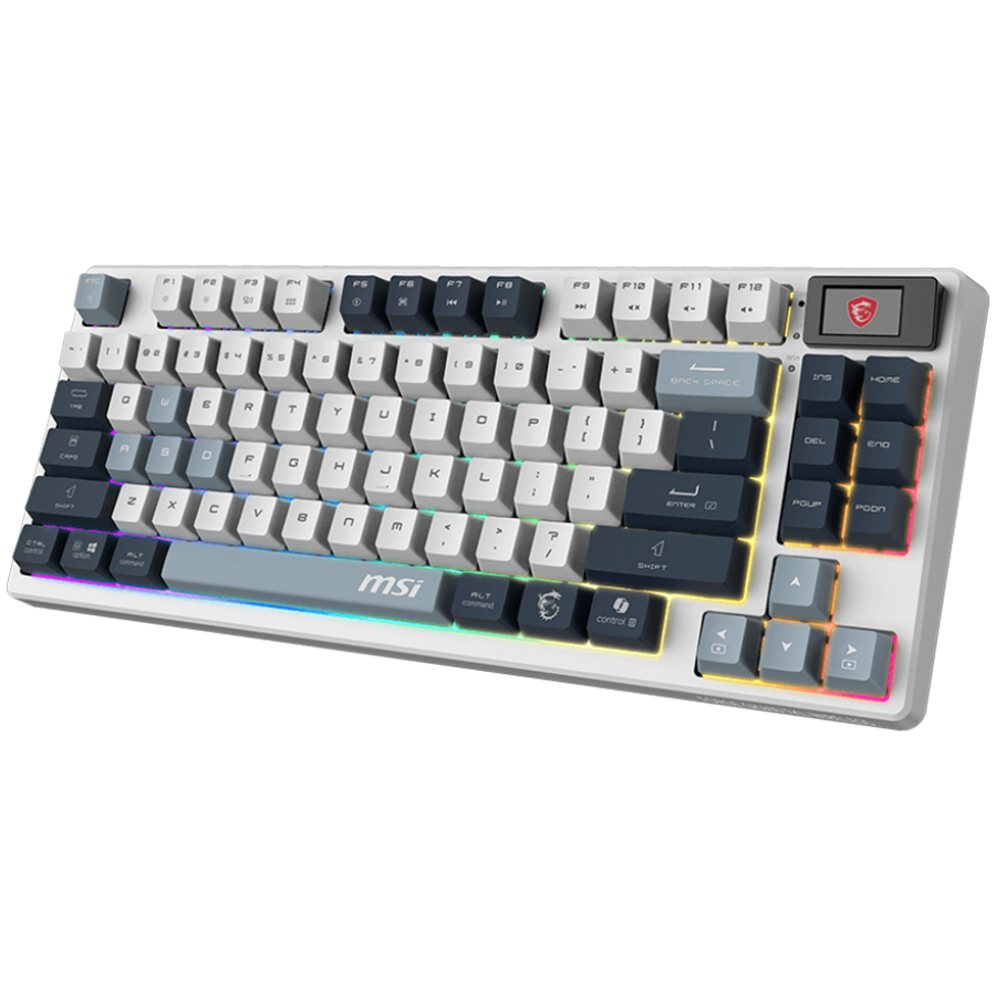 MSI FORGE GK600 TKL WIRELESS SKY - Безжична механична геймърска клавиатура - Image 2