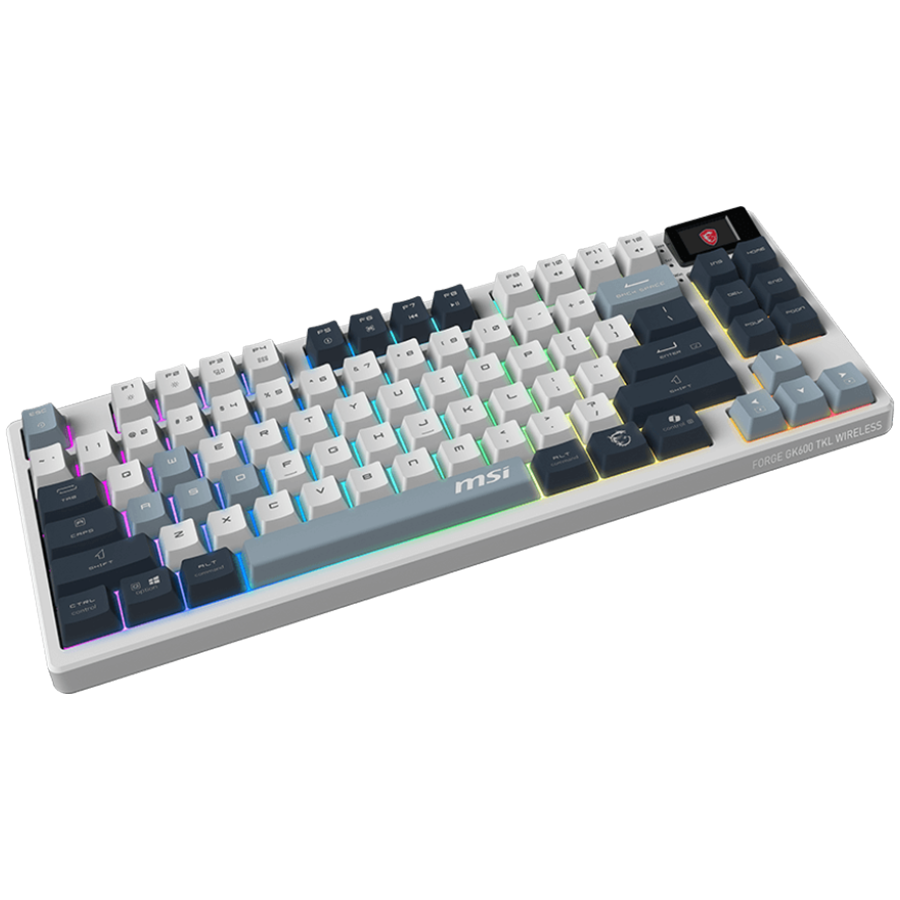 MSI FORGE GK600 TKL WIRELESS SKY - Безжична механична геймърска клавиатура - Image 3