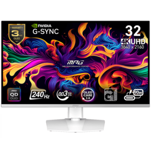 MSI MPG 321URXW QD-OLED Геймърски Монитор, 31.5" 240Hz UHD