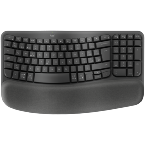 Комплект Безжична Ергономична Клавиатура и Мишка Logitech Wave Keys & Lift Combo - Graphite